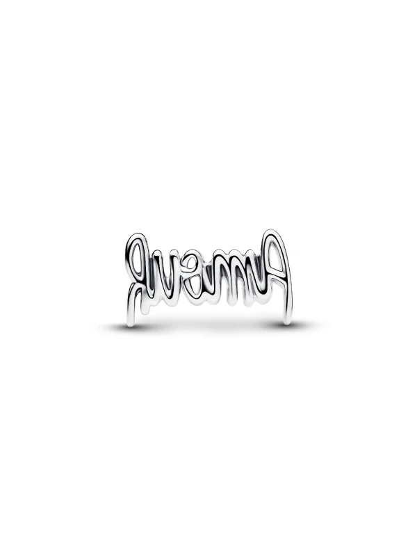 (image for) Pandora Amour Script Charm - 794426C00 - View 3