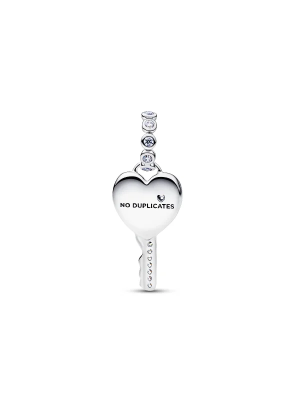 (image for) Pandora Opalescent Heart Key Dangle Charm - 794427C01 - View 4