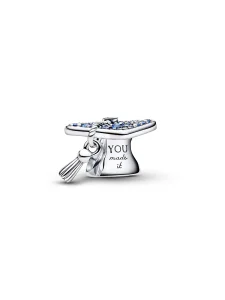 (image for) Pandora Sparkling Blue 2026 Graduation Cap Charm - 794461C01