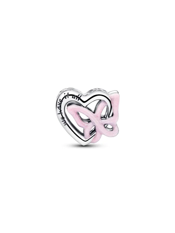 (image for) Pandora Entwined Heart & Butterfly Charm - 794475C01 - View 3