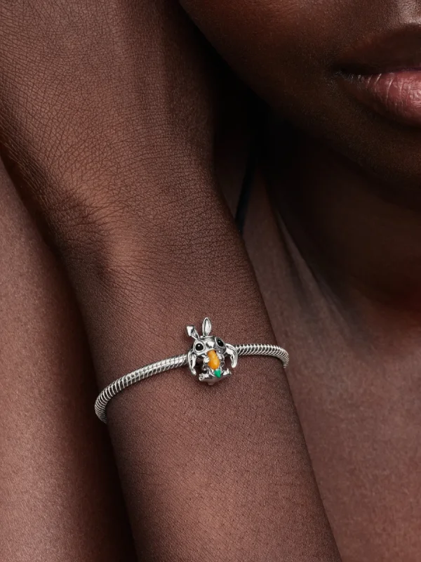 (image for) PANDORA Bunny Charm 794498C01 | Disney Stitch Sterling… - View 2