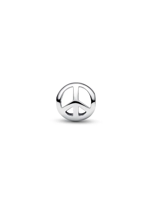 (image for) PANDORA Peace Charm 794512C00 Sterling Silver Mini Charm - View 6