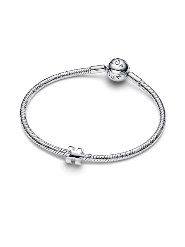(image for) PANDORA Jigsaw Puzzle Piece Charm 794514C00 Sterling Silver - View 3