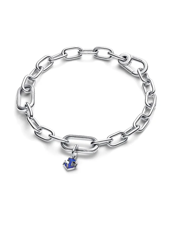 (image for) Pandora Blue Anchor Mini Dangle Charm - 794610C01 - View 3