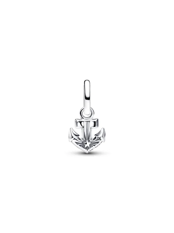 (image for) Pandora Blue Anchor Mini Dangle Charm - 794610C01 - View 5