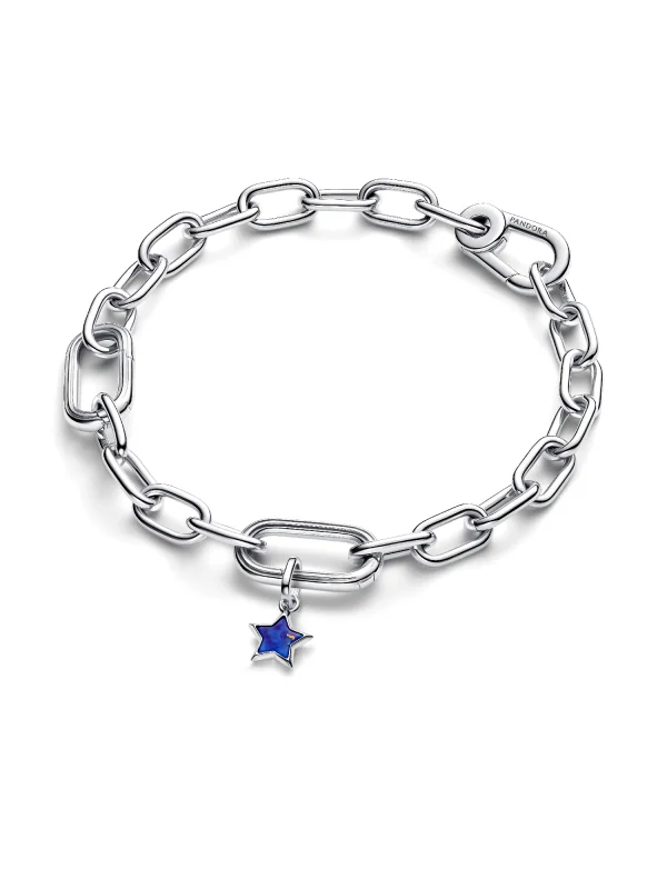 (image for) Pandora Blue Star Mini Dangle Charm - 794613C01 - View 3