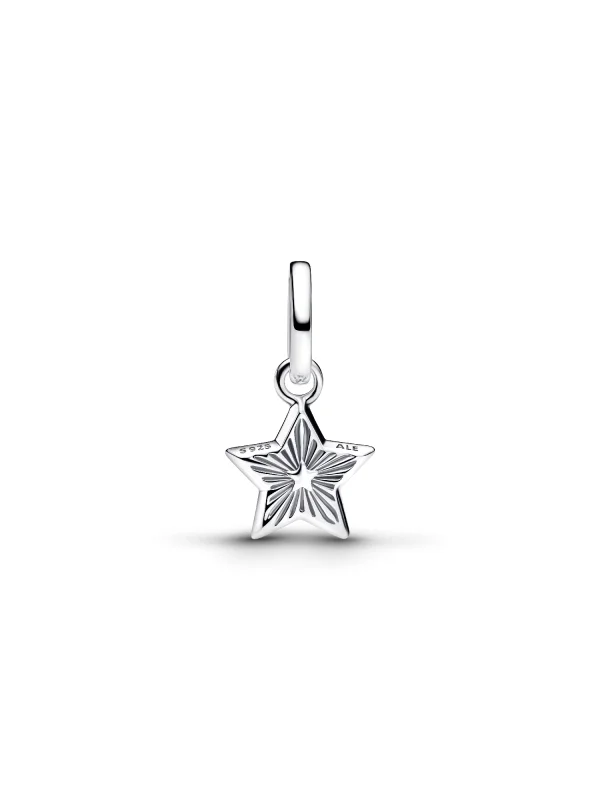 (image for) Pandora Blue Star Mini Dangle Charm - 794613C01 - View 5