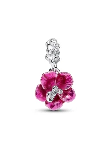 (image for) PANDORA Hibiscus Flower Charm 794698C01 Sterling Silver