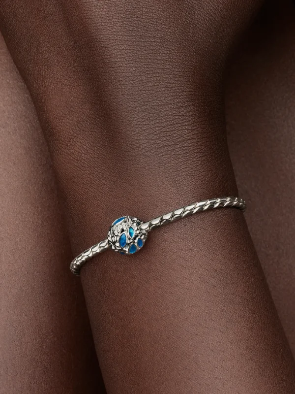 (image for) PANDORA Swimming Charm 794699C01 Sterling Silver Fish Charm - View 2
