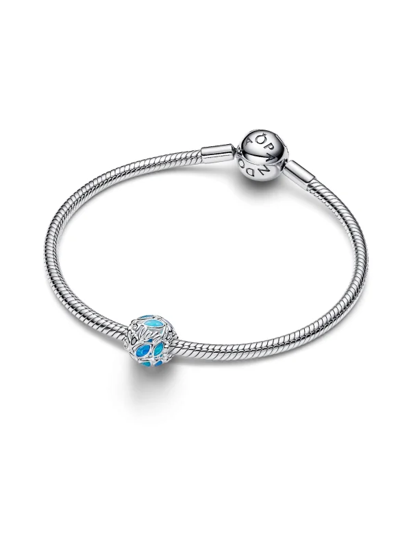 (image for) PANDORA Swimming Charm 794699C01 Sterling Silver Fish Charm - View 5