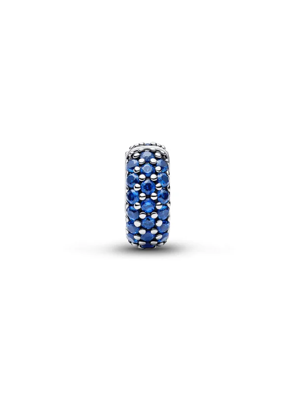(image for) Pandora Royal Blue Stone Clip Charm - 794700C01 - View 3