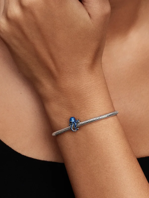 (image for) PANDORA Blue Octopus Charm 794706C01 Sterling Silver - View 2