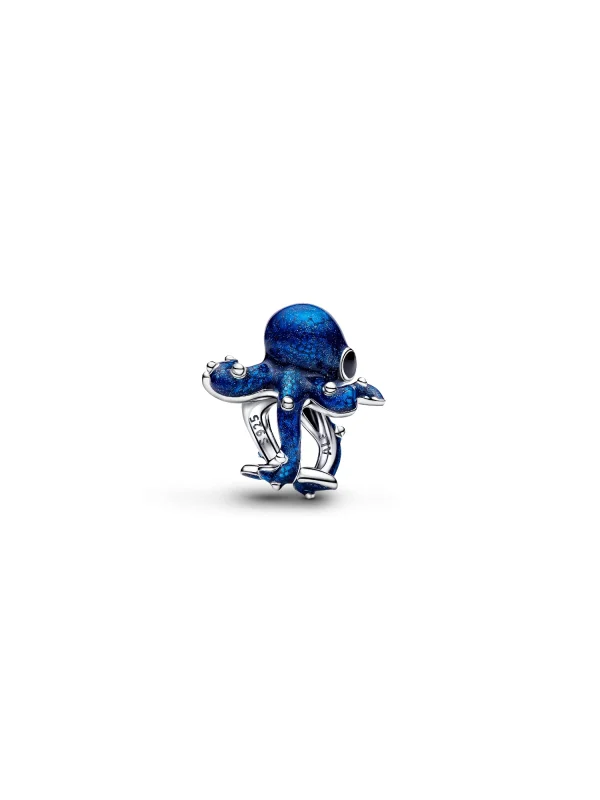 (image for) PANDORA Blue Octopus Charm 794706C01 Sterling Silver - View 5