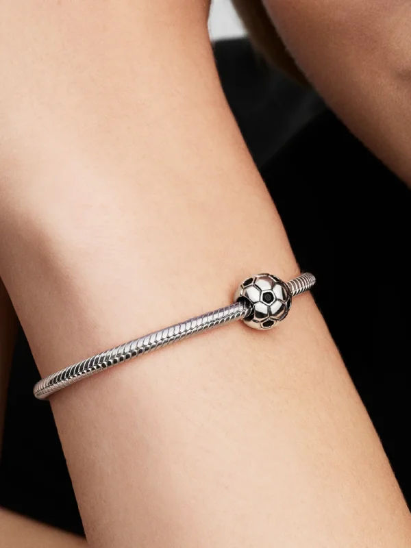 (image for) PANDORA Soccer Ball Charm 794710C01 | Black Stones - View 2