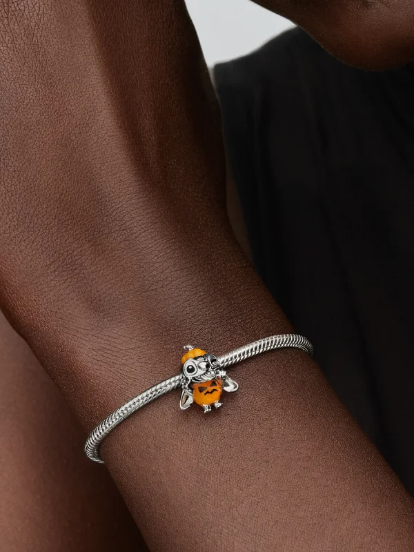 (image for) Pandora Disney Stitch Halloween Pumpkin Charm - 794730C01 - View 2