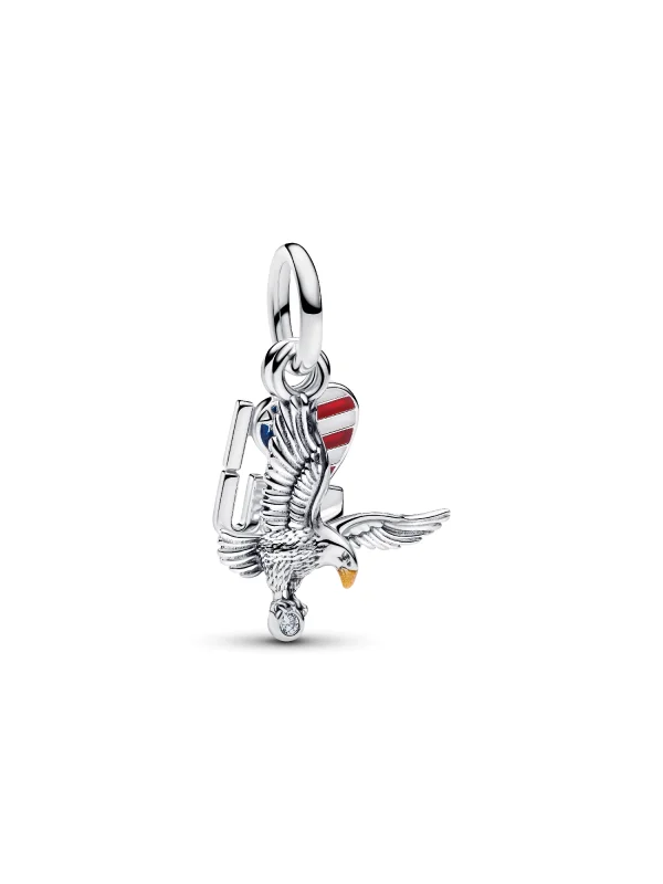 (image for) Pandora I Love USA Double Dangle Charm - 794912C01 - View 2