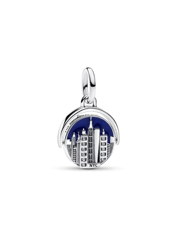(image for) Pandora Spinnable New York Skyline Dangle Charm - 794913C01 - View 2