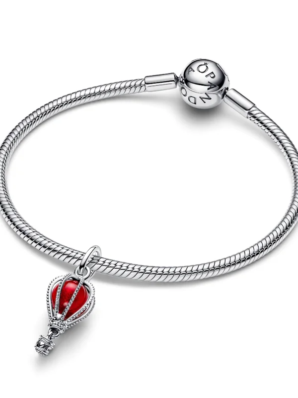(image for) Pandora Hot Air Balloon Murano Glass Dangle Charm - 798064C01 - View 6