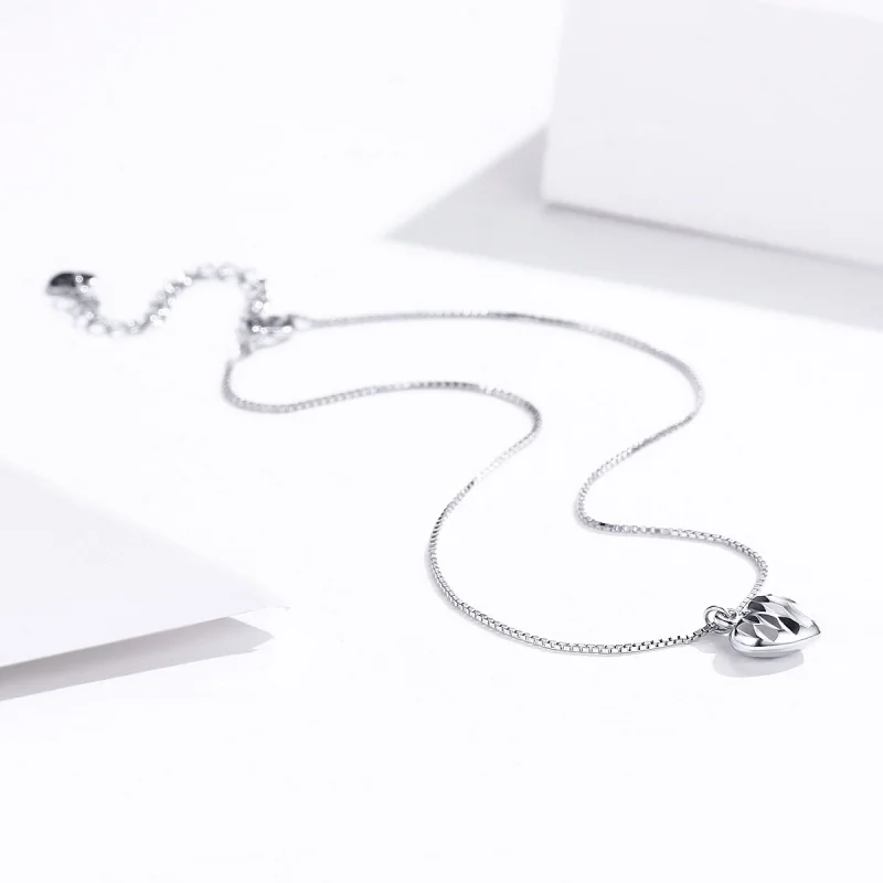(image for) Pandora Style Silver Beautiful Love Anklet - SCT013 - View 4