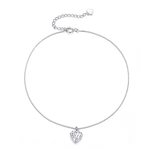 (image for) Pandora Style Silver Beautiful Love Anklet - SCT013