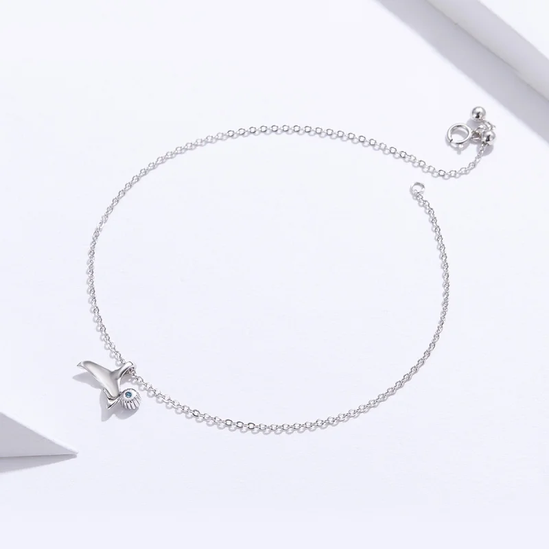 (image for) Pandora Style Silver Mermaid Tail Anklet - SCT004 - View 4