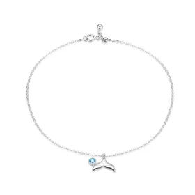 Pandora Style Silver Mermaid Tail Anklet - SCT004 Pandora Style Silver Mermaid Tail Anklet - SCT004