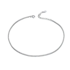 (image for) Pandora Style Silver Simple Anklet - SCT002