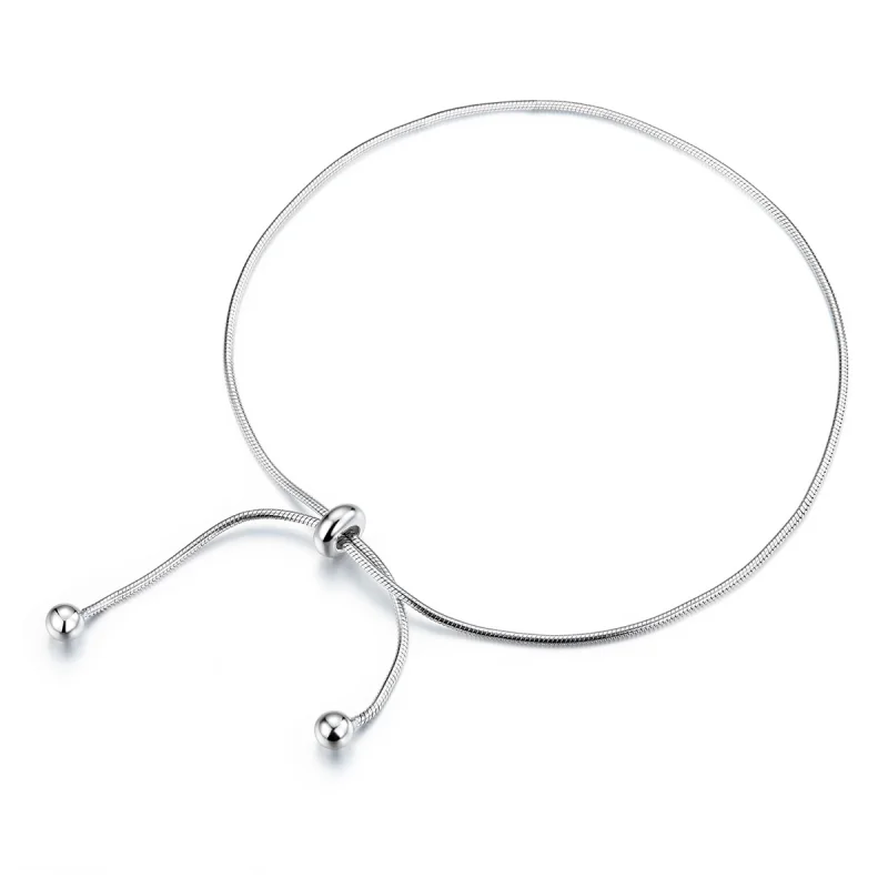(image for) Pandora Style Silver Stylish Anklet - SCT016 - Product Image