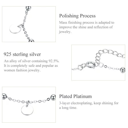 Pandora Style Silver The Memory Anklet - SCT011