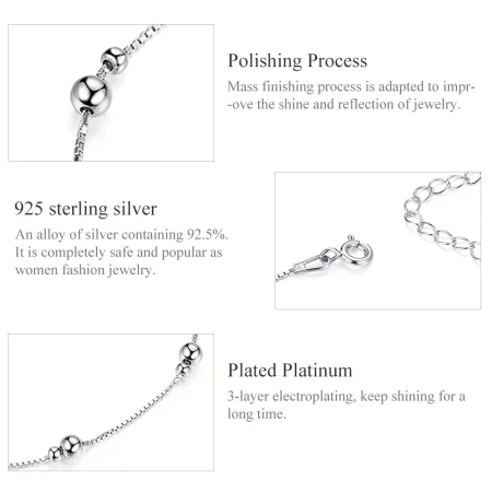Pandora Style Silver The Relationship Anklet - SCT005