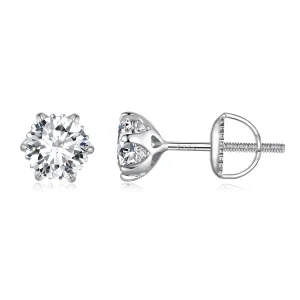 (image for) Pandora Style 0.5 Carat Moissanite Stud Earrings - MSE020-S