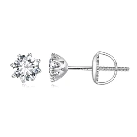 Pandora Style 0.5 Carat Moissanite Hoops Earrings - MSE019-S Pandora Style 0.5 Carat Moissanite Hoops Earrings - MSE019-S