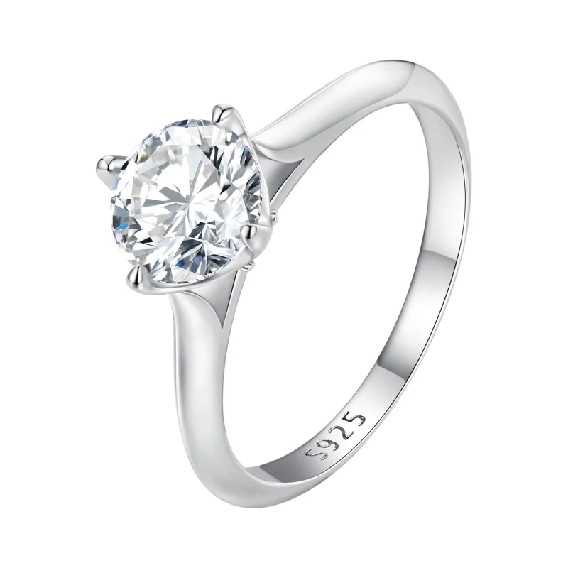 (image for) Pandora Style 1 Carat Moissanite Engagement Ring - MSR033 - Product Image