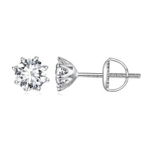 (image for) Pandora Style 1 Carat Moissanite Stud Earrings - MSE019-L