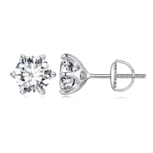 (image for) Pandora Style 2 Carat Moissanite Stud Earrings - MSE021-L