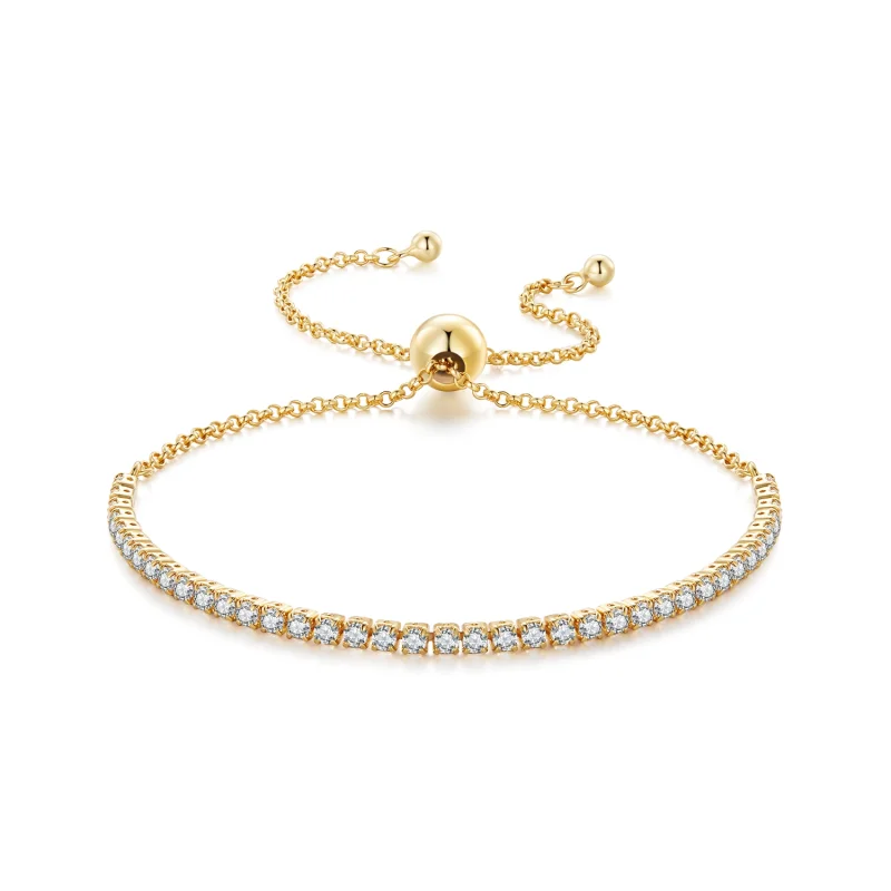 (image for) Pandora Style Affectionately Gold Plated Bracelet - SCB029-B - Product Image