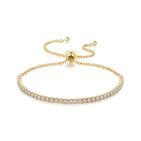 Pandora Style Affectionately Gold Plated Bracelet - SCB029-B Pandora Style Affectionately Gold Plated Bracelet - SCB029-B