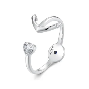 (image for) Pandora Style Anchor Compass Open Ring - SCR935