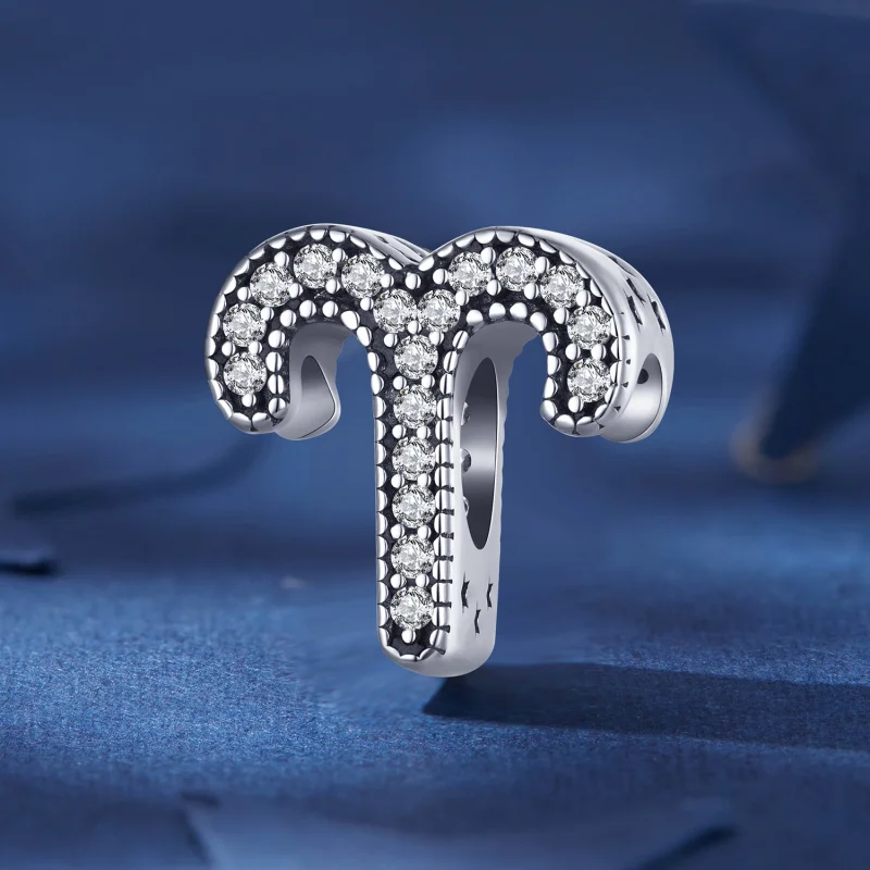 (image for) Pandora Style Aries Lucky Zodiac Sign Charm - SCC2516-1 - View 2