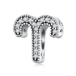 (image for) Pandora Style Aries Lucky Zodiac Sign Charm - SCC2516-1