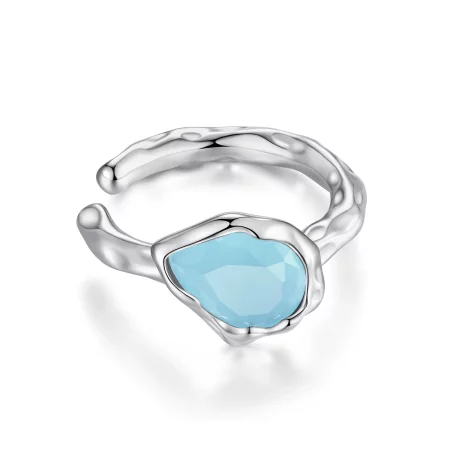 Pandora Style Blue Water Drop Ear clip - BSE846 Pandora Style Blue Water Drop Ear clip - BSE846