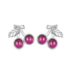 Pandora Style Cherry Stud Earrings - SCE1604