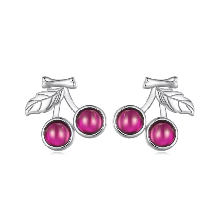 Pandora Style Cherry Stud Earrings - SCE1604