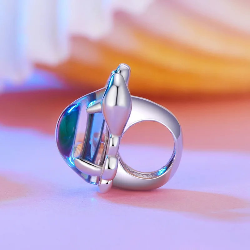 (image for) Pandora Style Colorful Crab Charm - BSC848 - View 3