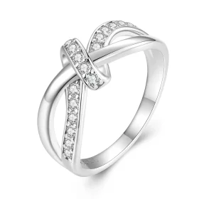 Pandora Style Cross Wound Moissanite Ring - MSR031 Pandora Style Cross Wound Moissanite Ring - MSR031