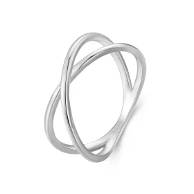 Pandora Style Crossover Ring - SCR543-A Pandora Style Crossover Ring - SCR543-A