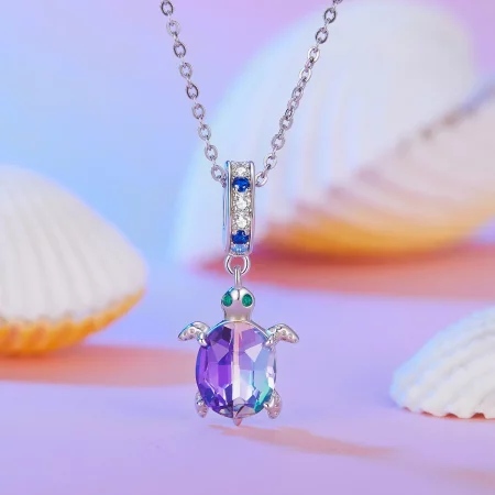 Pandora Style Delicate Turtle Pendant Charm - BSC849