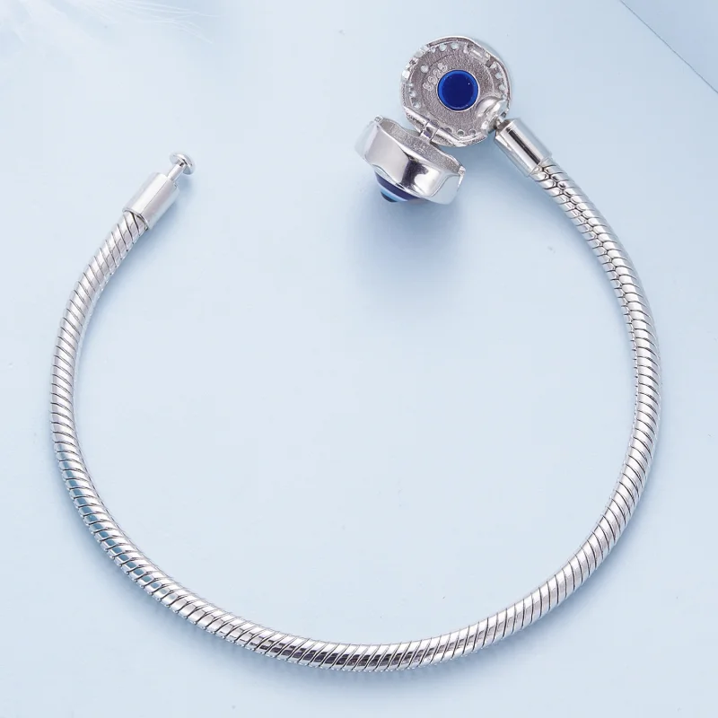 (image for) Pandora Style Devil Eye Basics Chain Bracelet - BSB122 - View 4