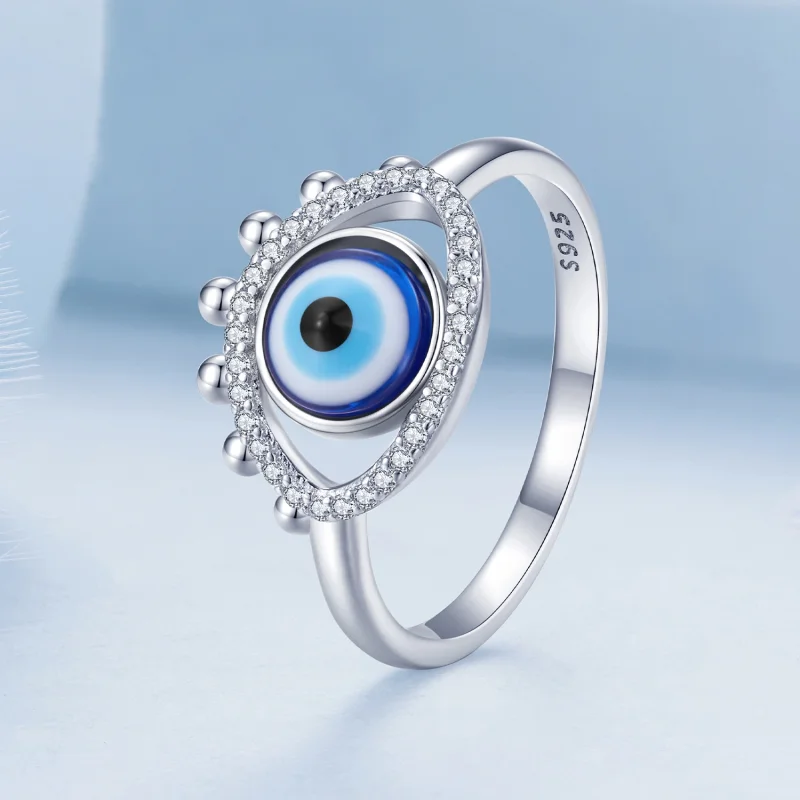 (image for) Pandora Style Devil Eye Ring - BSR445 - View 2