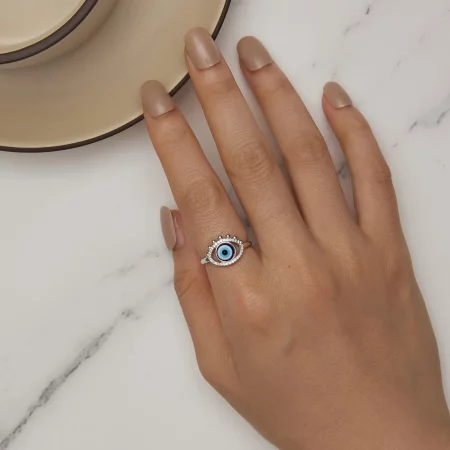 Pandora Style Devil Eye Ring - BSR445